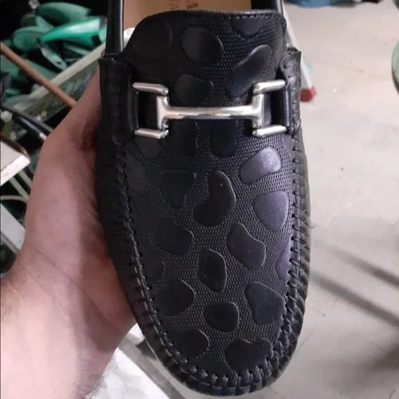 Shoes | Black All Leather Pebble Print Slip On Top Quality  display picture 2